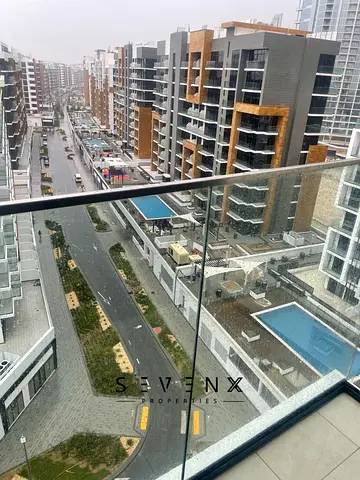 Meydan Studio | Balcony | Pool & Downtown View