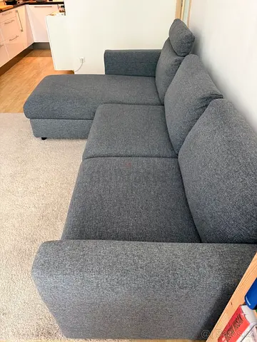 Ikea vimle L shape sofa bed with mattress