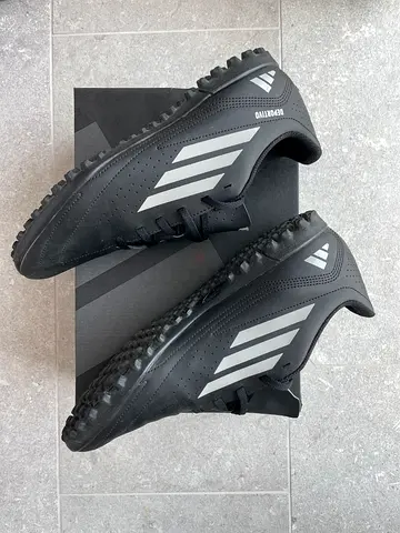Black Adidas Turf Football Shoes Size 42/43 EUR - Excellent Condition