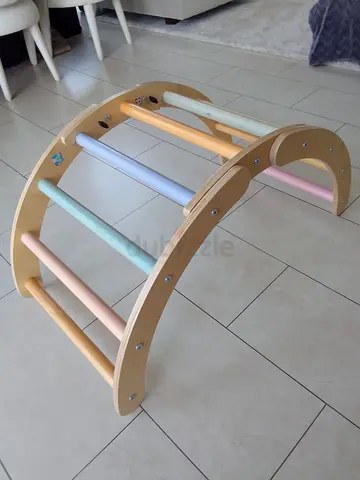 Wooden Rainbow Climbing Arch by Rainbows  Sawdust