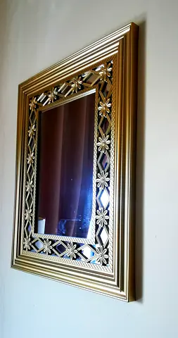 Ornate Gold Decorative Wall Mirror - Medium Size
