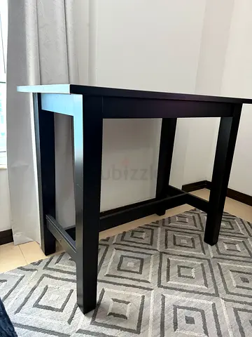 Ikea Black wooden table - used, some scratches 127x70cm H.105cm