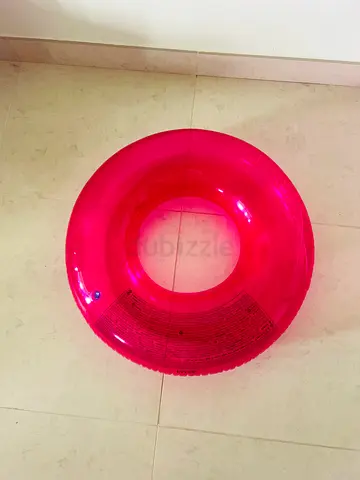 Pink Inflatable Swim Ring / Pool Tube - Good Condition
