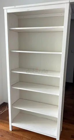 IKEA HEMNES Bookcase (90x197 cm) – White – Solid Wood – Excellent Condition