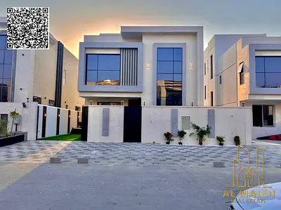 Luxury Villa with Private Pool for Sale in Al Zahia, Ajman | 5 Master Bedrooms | Two Floors & Roof | Includes Fees, Electricity & Water
