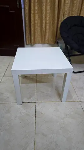 Small White Square Side Table - IKEA-style, Good Condition