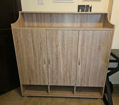 Light Oak Wooden Shoe Cabinet for 24 pairs from PAN homes