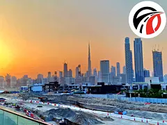 Chiller Free || Spacious 1-Bedroom || Direct with Lagoon &amp; Burj Khalifa View || Prime Location