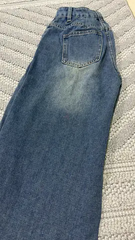 Blue Straight-Leg Jeans - Worn-In Look, Good Condition