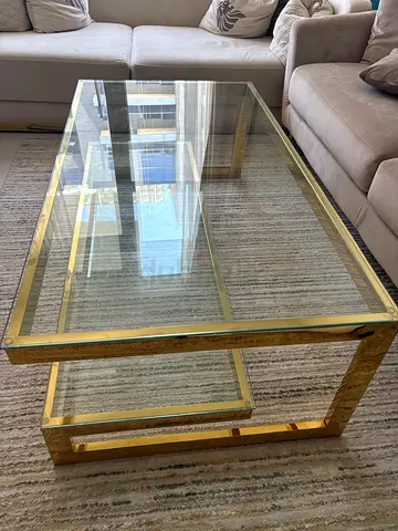 Glass Rectangular Coffee Table - 130cmx70cm