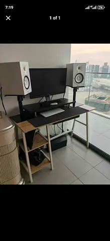 Computer desk 120x45 barely used. Was used as a home recording and work from home desk.