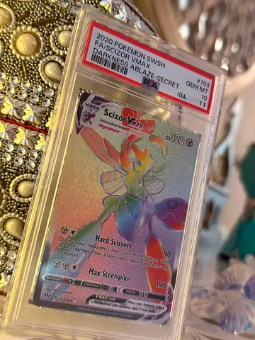 PSA 10 Scizor VMAX Secret Rainbow Holo — Pokémon TCG