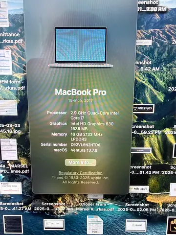 Apple MacBook Pro 15,5-inch (Intel, 2019) - Good Working Condition