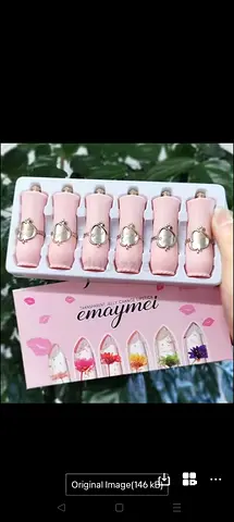 Set of 6 Pink Enamel Nail Tip Display Holders - Lightly Used
