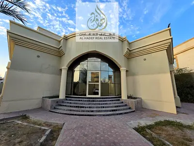 Luxury villa for rent in Sharjah Al Rahmaniya 15000 sq ft 6 master bedrooms majlis and annex
