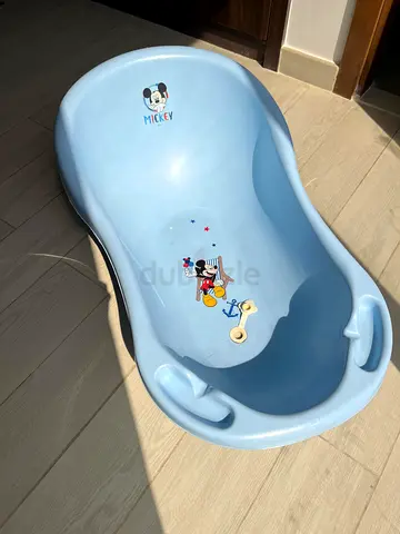 Light Blue Mickey Baby Bath Tub - Good Condition