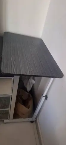 Compact Folding Study/Computer Table - Dark Wood Finish