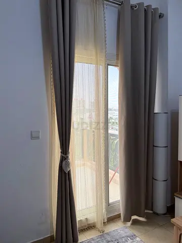 Beige Blackout curtains -150x270cm