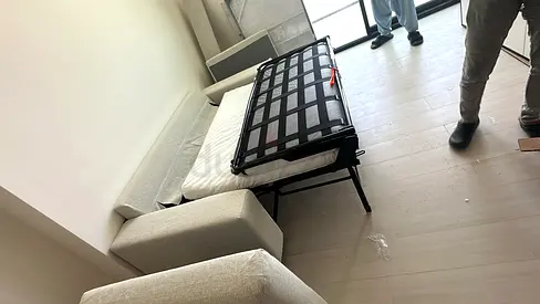 Top Ikea vimle two Seater Sofa bed Beige Light beige fabric sofa bed (fold-out) - good condition
