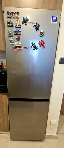 Hitachi Stainless steel fridge freezer - good condition - 410 Liters