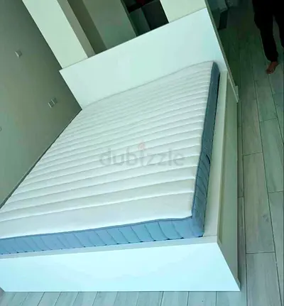 IKEA malam bed with mattress queen size 160x200cm