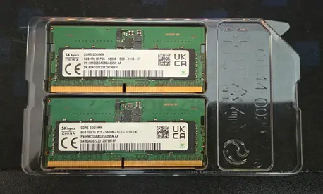 16GB (2x8GB) DDR5 5600MHz Laptop RAM