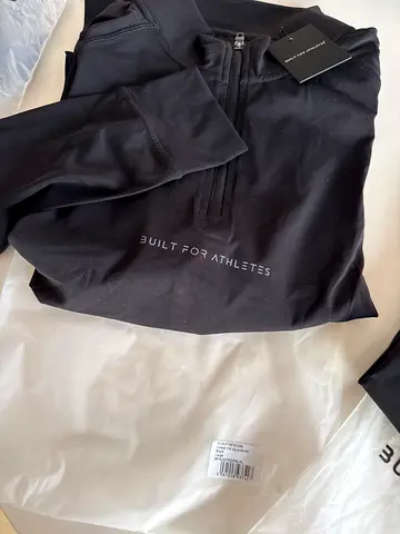 Built for Athletes™ Black Lightweight Athletic Zip-Up Jacket — Built for Athletes (New with Tags)