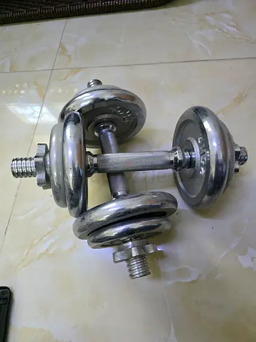 Adjustable Chrome Dumbbell Pair with Spin-lock Collars (Used)