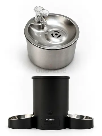 Automatic Cat Feeder - WiFi Smart Food Dispenser  Water fountain