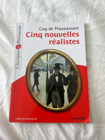Cinq nouvelles réalistes by Guy de Maupassant (French paperback)