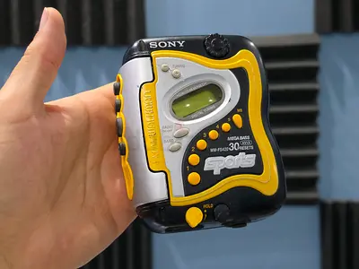 Sony Walkman Sports Portable Cassette Player (yellow/black) - used
