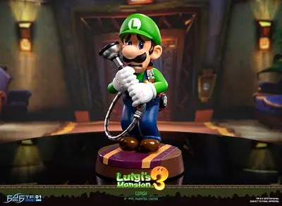 LUIGIS MANSION 3 - LUIGI (STANDARD EDITION) PVC STATUE BY FIRST 4 FIGURES
