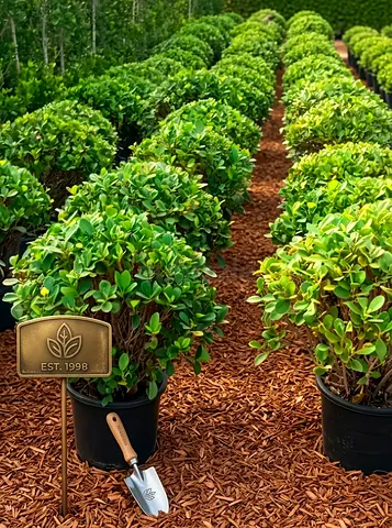Potted Ornamental Boxwood-like Shrubs – Ready for Garden