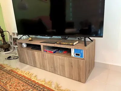 IKEA TV stand / Low Entertainment Cabinet - Oak Effect
