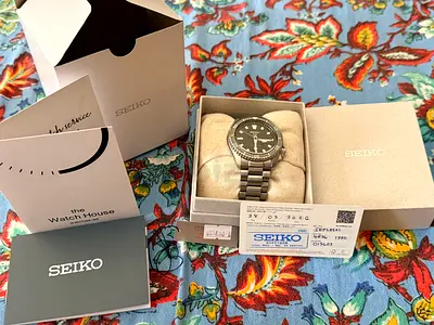 Original Seiko 5 Sports Automatic Full Set (SRPL85K1) - UAE purchase from Seiko Boutique, DXB Mall