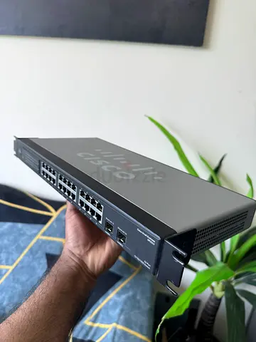 Cisco SR2024 24-Port Gigabit Switch | 2x SFP Uplink | Rackmount | Business Network Switch