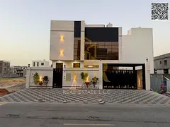 Villa in Al Bahia, two floors and a roof, 6 rooms, majlis and hall, at a special price including cen