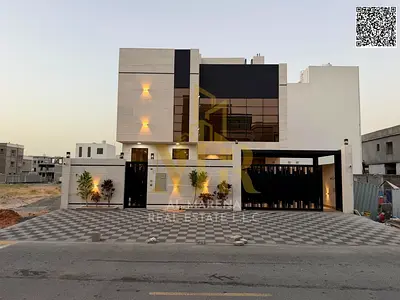 فيلا في الباهيه طابقين وروف 6 غرف مجلس وصاله بسعرمميز شامل رسوم المكيفات المركزيه في أرقي مناطق عجمان تملك حر لجميع الجنسيات