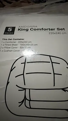 King Size (220 x 240 cm) Brand New Comforter- Set of 5 Items