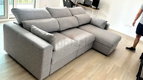 Ikea Eskelstuna L shape sofa bed Gray