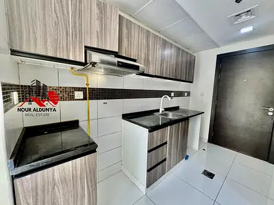 ( MONTHLY PAYMENTS )12 CHEQUES - SPACIOUS STUDIO AVAILABLE FOR FAMILY - RENT 36K - CAR PARKING + GY
