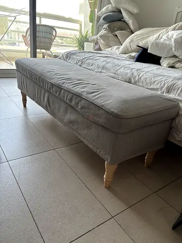 Grey bench