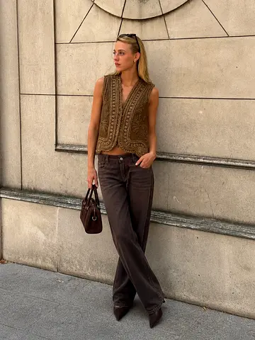 Limited Edition Velvet Waistcoat With Embroidery  Beads