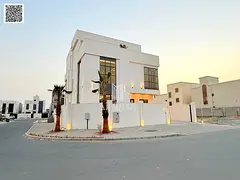 Modern cornar villa on a main street, parking space for 10 cars.