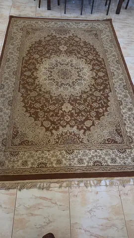 Brown Persian-style area rug - good condition, 2x 3m