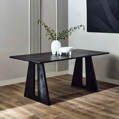 Solid Wood With A Lacquered Finish 6- Seater Dining Table