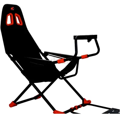Foldable Racing Simulator Gaming Seat with Wheel  Pedal Mounts