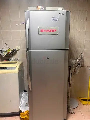 Sharp double-door refrigerator - good working condition