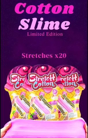 Cotton stretch slime