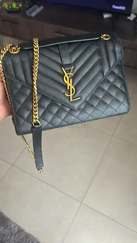 Original with Gurantee from YSL Quilted Leather Chain Shoulder Bag - Black (Good Condition) 30% OFF